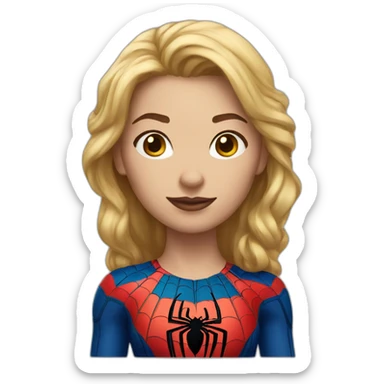 Spider-Man the female version (light-skinned woman) sticker