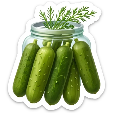 Dill pickles sticker