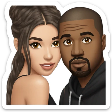 Kanye West proposes the Marriage to Madison Beer sticker