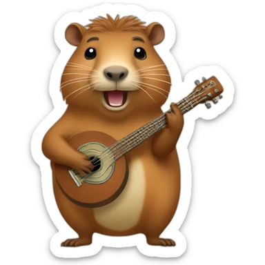 capybara-playing-a-banjo sticker