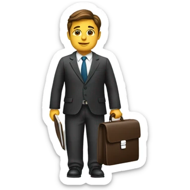 Lawyer with briefcase sticker