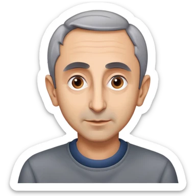 portrait of Eric Zemmour, neutral expression sticker