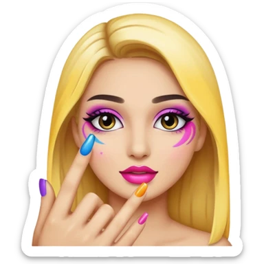 Makeup Finger sticker