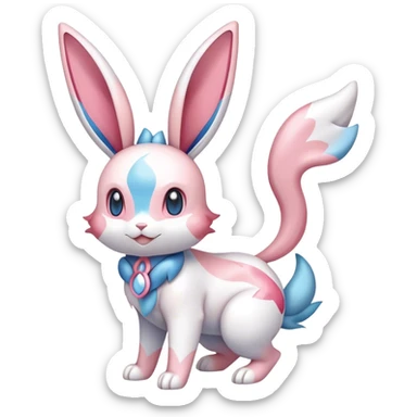 Sylveon-Bunny-Pokémon full body sticker