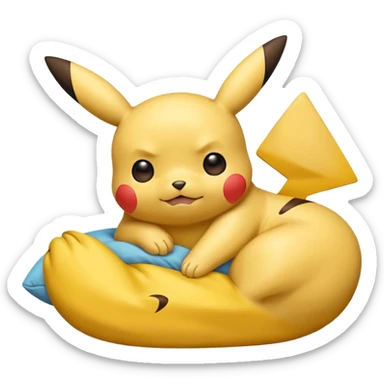 Pikachu dormido sticker