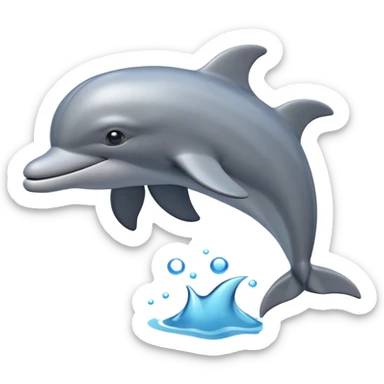 dolphin 3d sticker