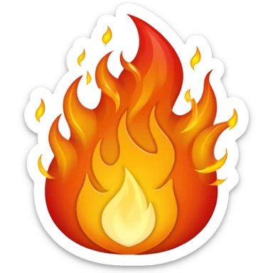 Fire element sticker