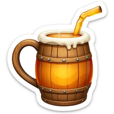 medieval colored drink in a mug sticker
