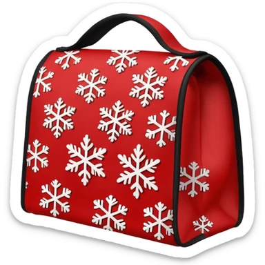 christmas lunch bag sticker
