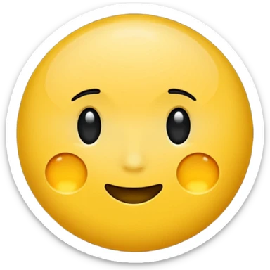 Mond ohne gesicht, gelb sticker