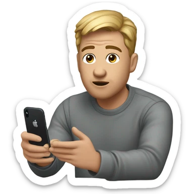 First time Chris is using iOS 18 to create a Genmoji sticker