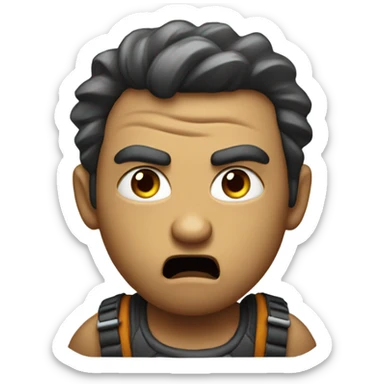 Being angry while playing video games sticker