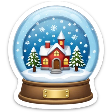 snow globe sticker