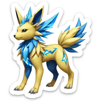 Manectric-Lucio-Jolteon-Fakémon-hybrid-creature (full body)  sticker