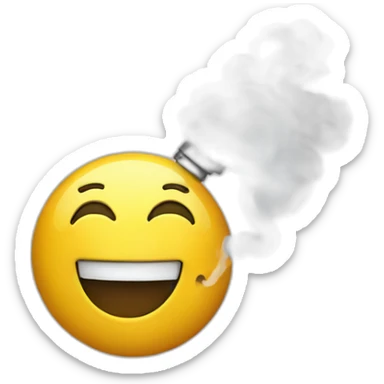 Vape happy with smoke sticker