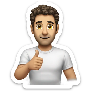 Adam Mosseri gesturing no sticker