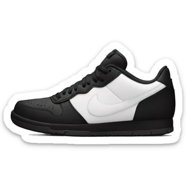 nike logo black sticker