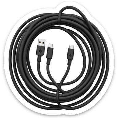 Tangled Cables sticker