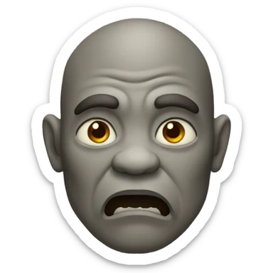 Grey Brown color Ogre sticker