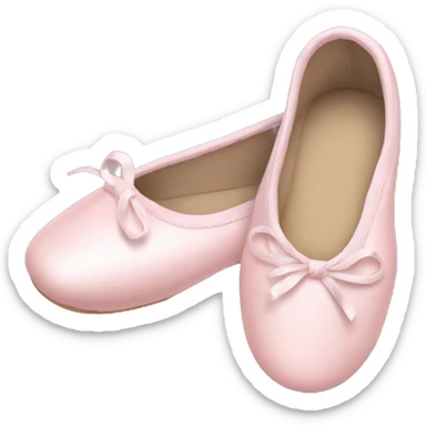 Pale pink ballet shoes sticker
