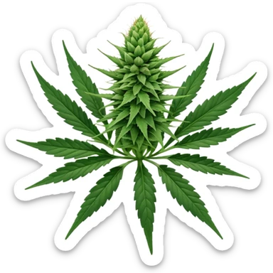 cannabis bud sticker