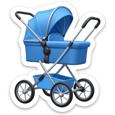 blue stroller sticker