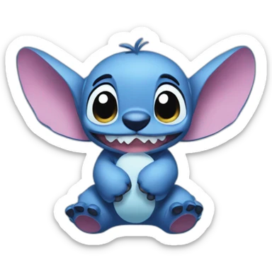 Stitch et angel sticker