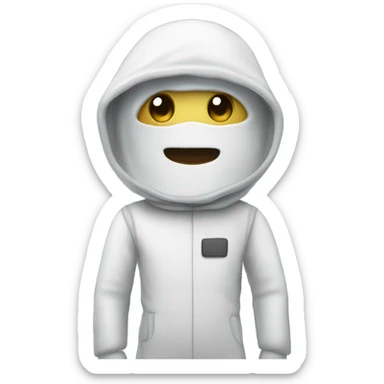 white stargazer sticker