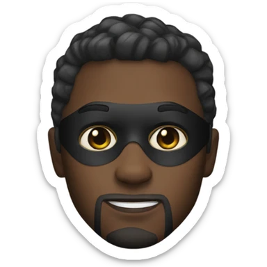 Superhero black panther sticker