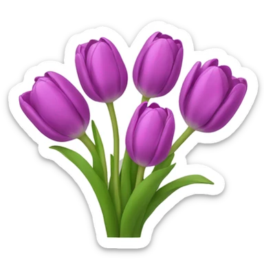 tulip bouquet  sticker