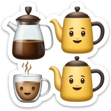 Эмодзи пак в Telegram для кофейной компании LABEL. Цветовая палитра: #FFFFFF, #F7FD02, #D3D3D3, # 242424 sticker