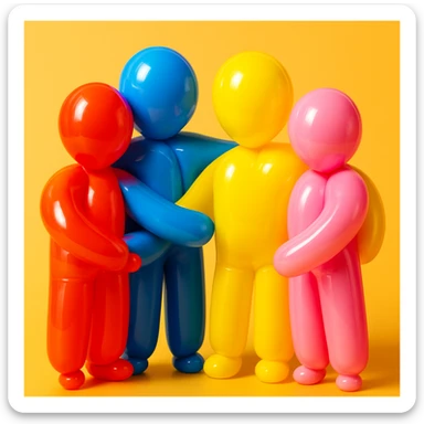 group of people sticker