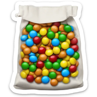 Real bag of m&m's sticker