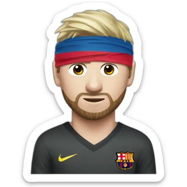 Messi wearing a blindfold  sticker