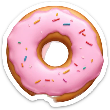 Light Pink donut  sticker