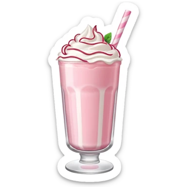 Strawberry milkshake sticker