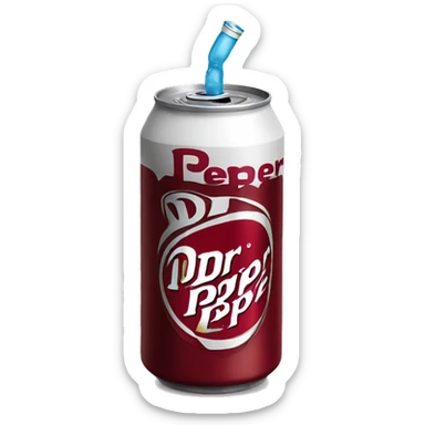 Dr.pepper can  sticker