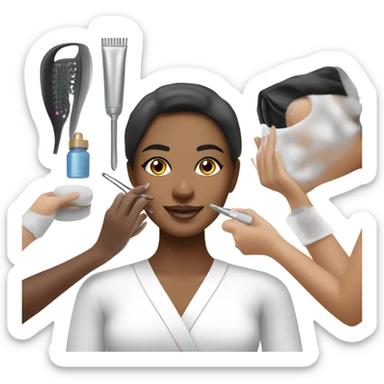 spa at a cosmetologist sticker