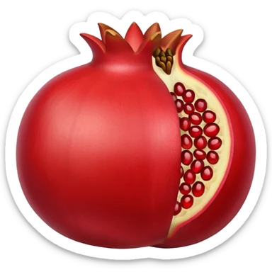 pomegranate is a fruit in the section sticker