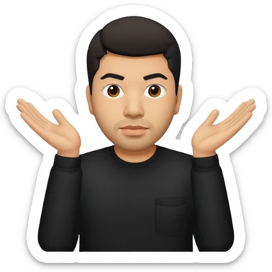 Chino Moreno with black shirt sticker