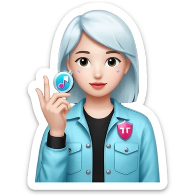 Asme la verificación de tiktok  sticker