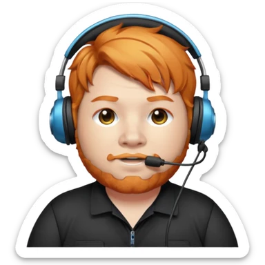 CaseOh, the fat ginger streamer sticker