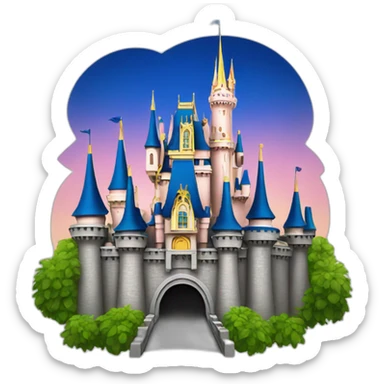 Disney world castle sticker