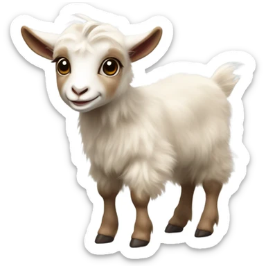 Baby goat cute sticker