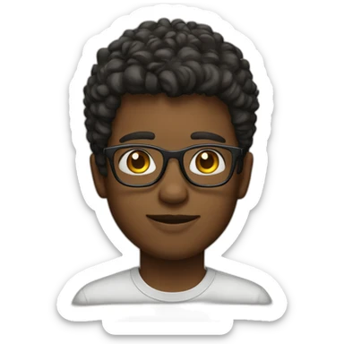 Boy with spects sticker