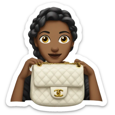 chanel bag sticker