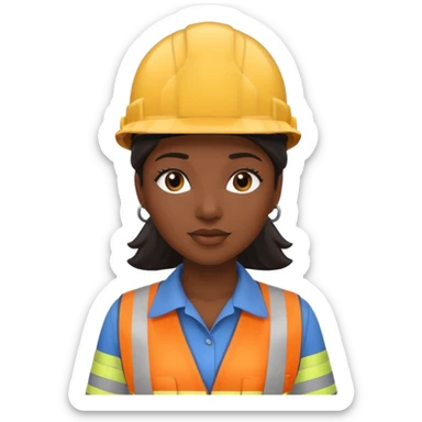 Ingeniera mujer negra sticker