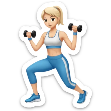 Working out sticker