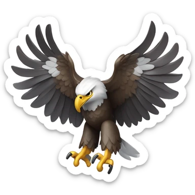 an eagle as a drone sticker