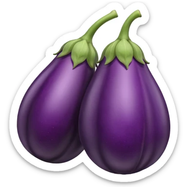 Eggplant with veins sticker
